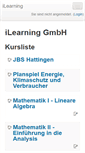 Mobile Screenshot of ilearning-online.de